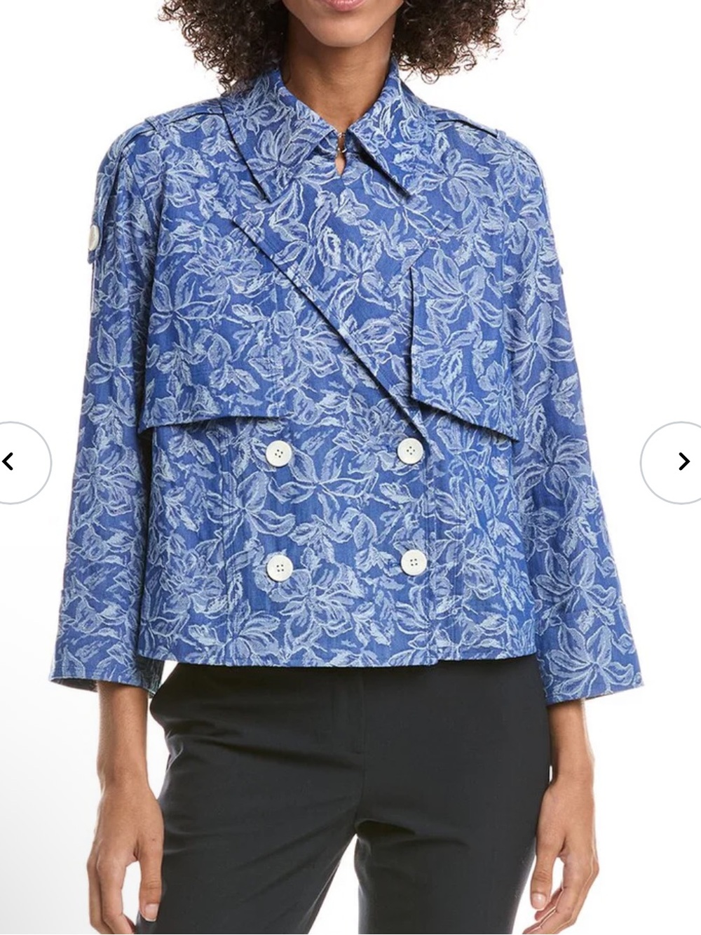 Derek Lam
Women’s Elijah Cropped Trench Jacket
- Indigo Size S